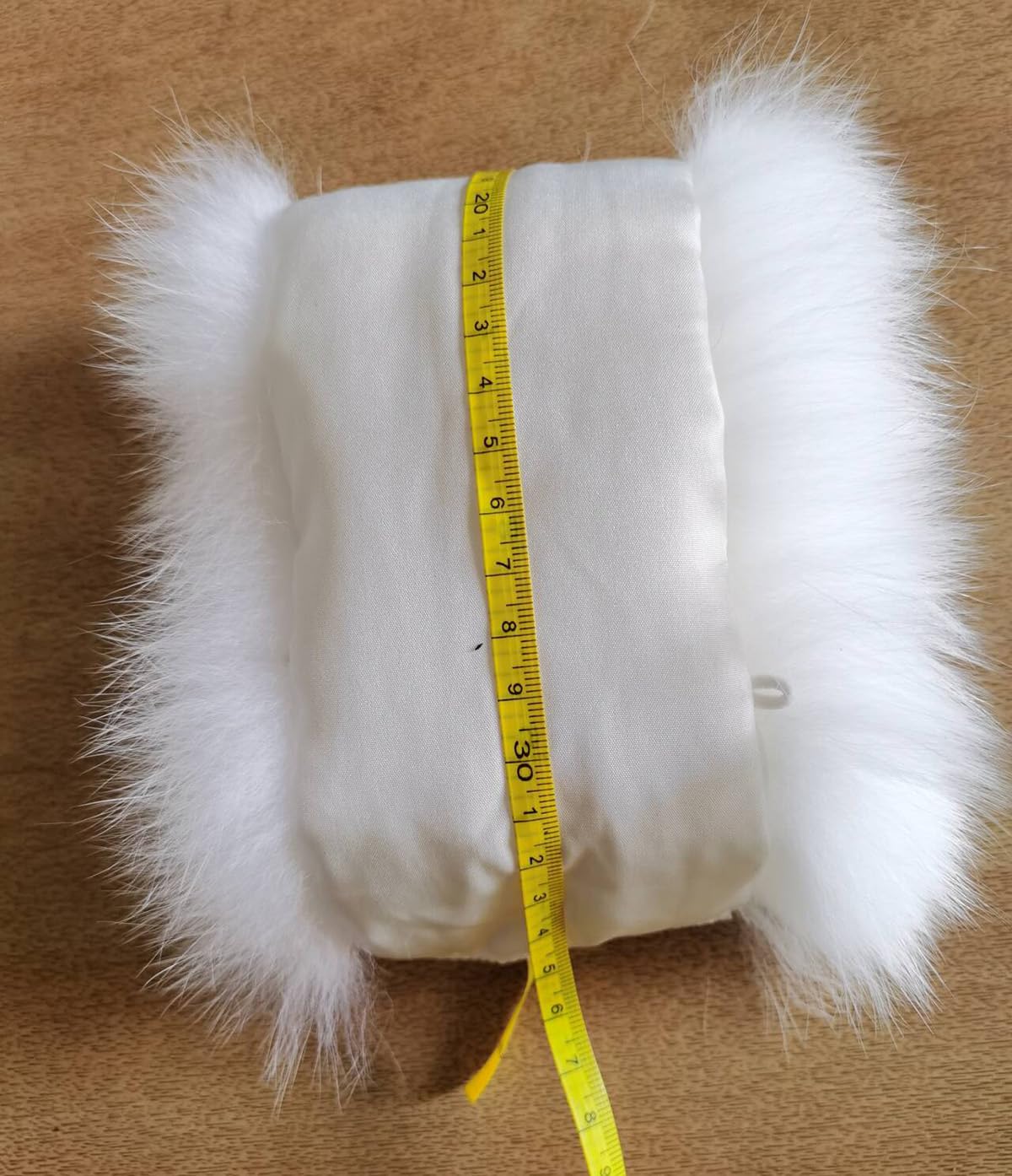 Women Wrist Cuffs Real Fox Fur Cuff Arm Warmer for Jacket Coat Sleeve Decoration Winter Warm