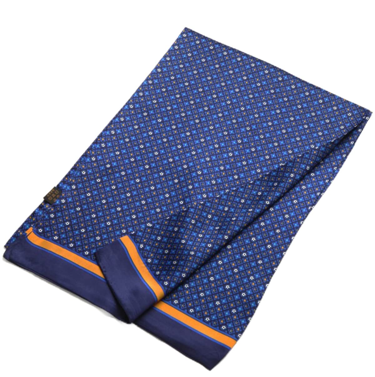 100 Silk Scarf for Men Double Layer Fashion Neckerchief Office Casual Business Smooth All Seasons