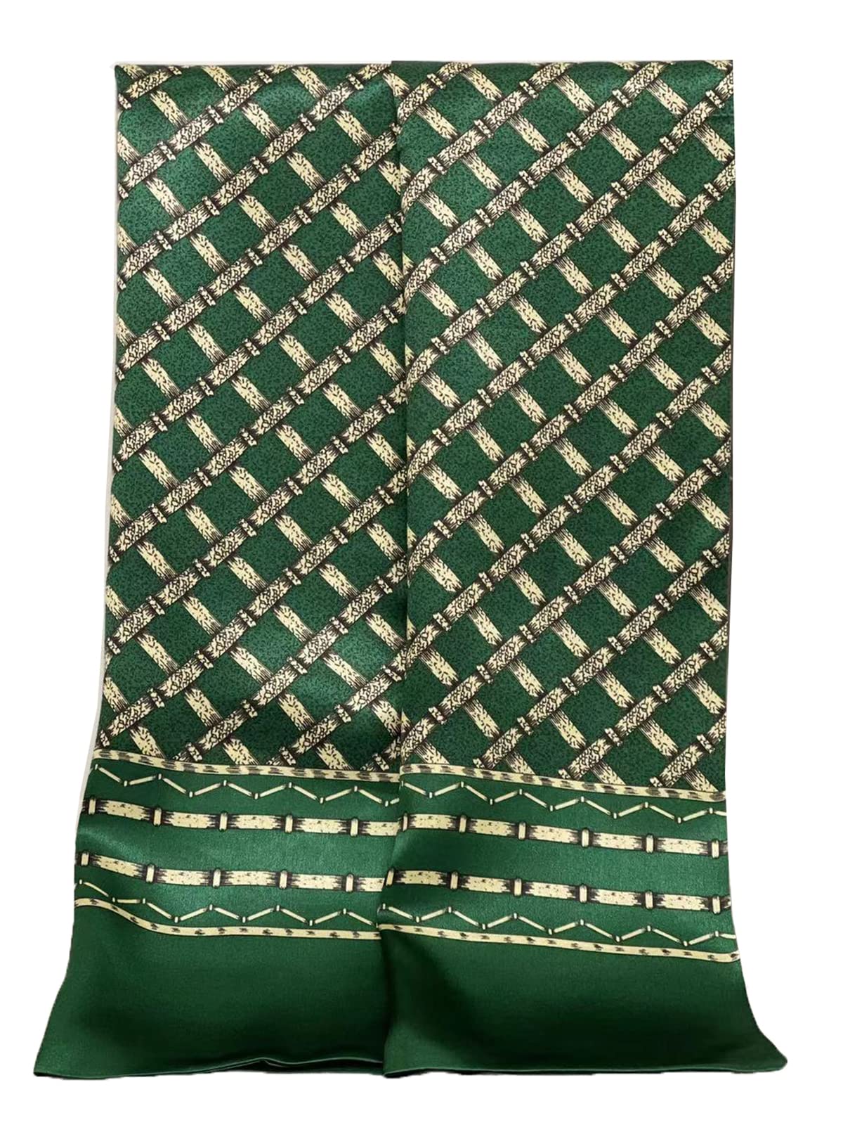 100 Silk Scarf for Men Double Layer Fashion Neckerchief Office Casual Business Smooth All Seasons